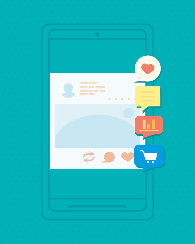 Vector social media in webpage