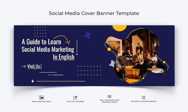 social media workshop social media facebook cover banner template premium vector