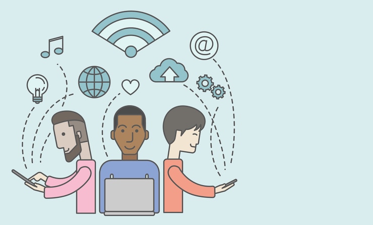 Vector social media.