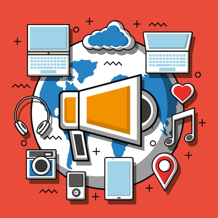 Vector social media