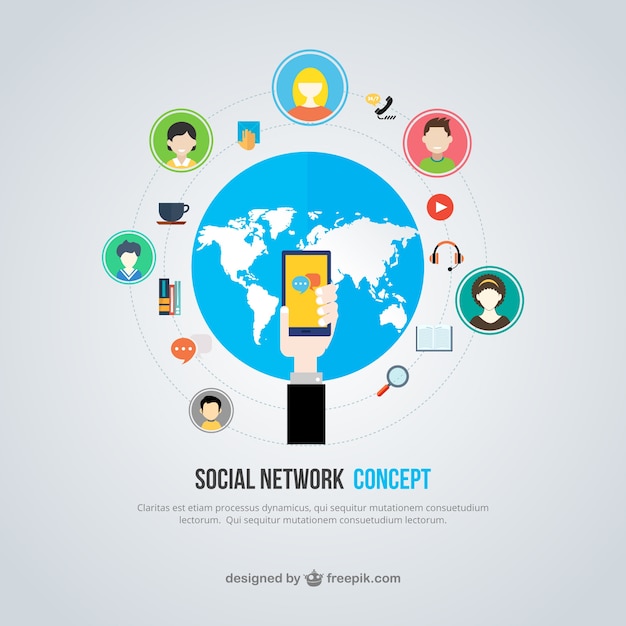 Social network concept