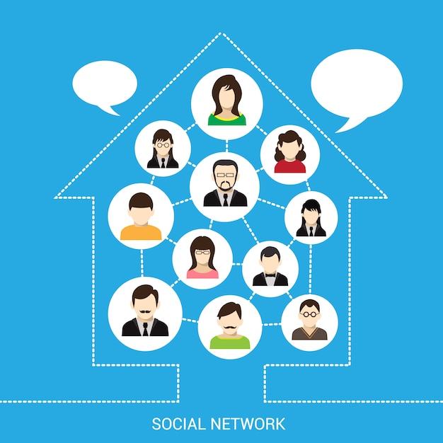 Social network house