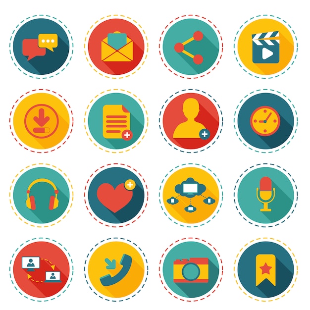 Social network icons