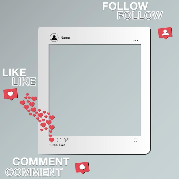 Vector social network interface design.