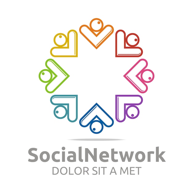 Vector social network logo