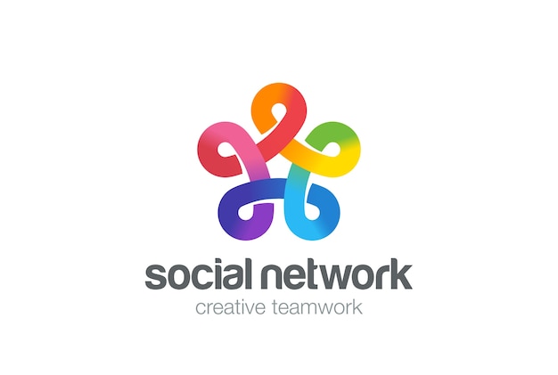 Vector social network logo    .