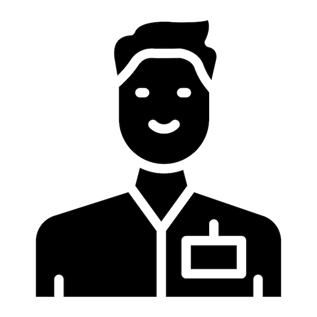 Vector social worker man icon vector image can be used for home services