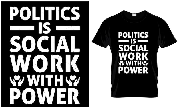 Social worker tshirt design vector