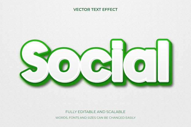 Sociale 3D-teksteffectgenerator belettering kunst