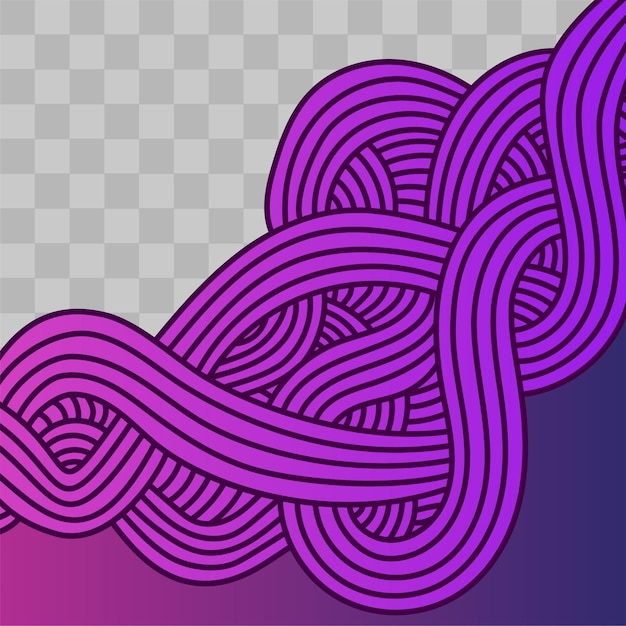 sociale media banner abstracte doodle sjabloon. lay-out voor digitale marketing. abstracte paarse kleur gr