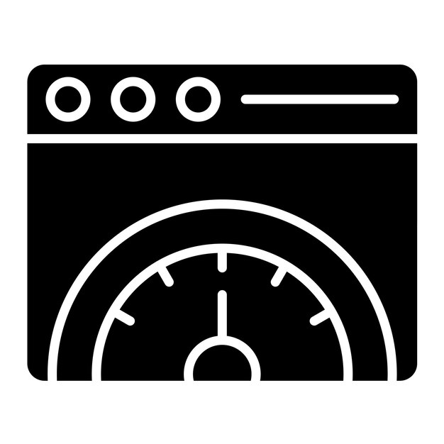 Sociale promotie Glyph Solid Zwarte illustratie