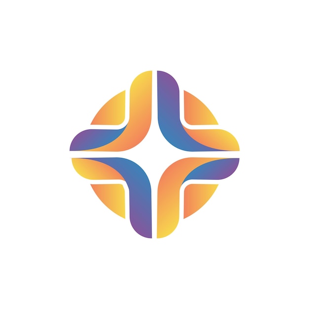 Sociale Teamwork Star Union Logo vector ontwerpsjabloon.
