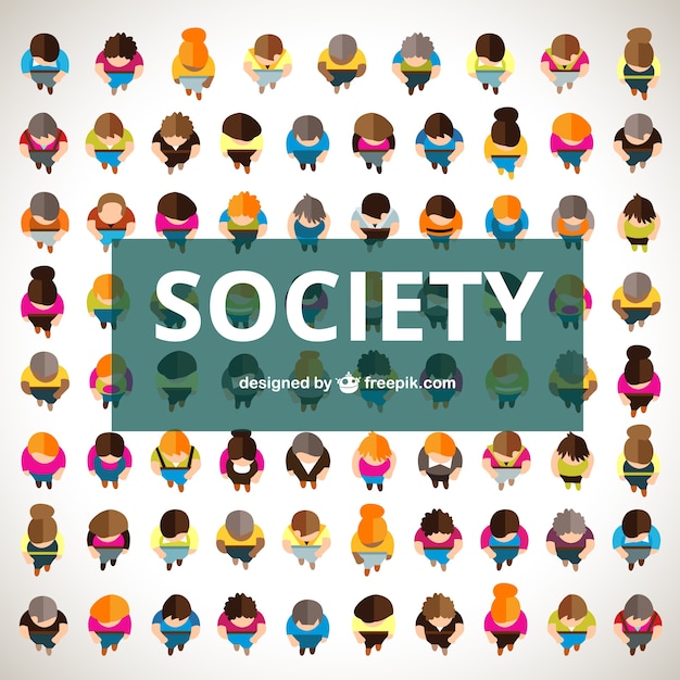 Society in top view