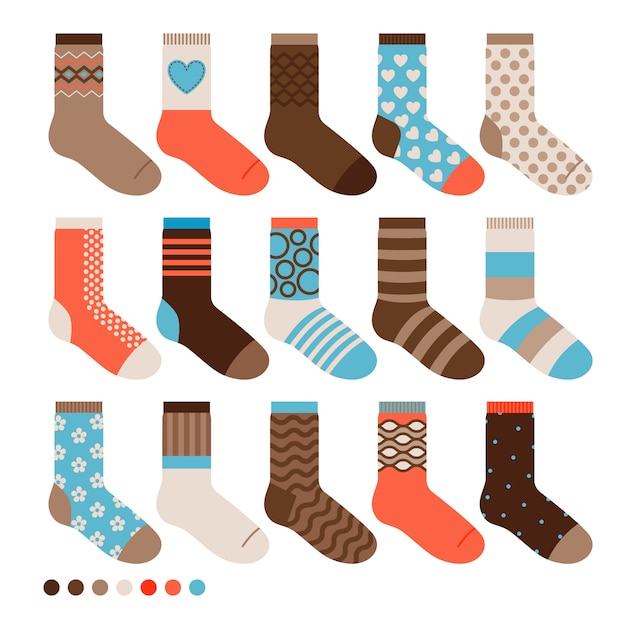 Vector sock collection