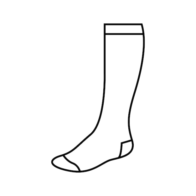 Premium Vector | Sock line art