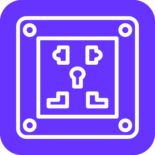 Vector socket icon style