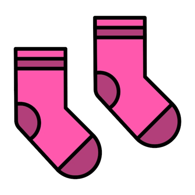 Socks Flat Illustration