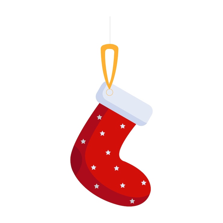 Vector socks ornaments vector isolated on white background. charismas vector isolated. xmas vector.