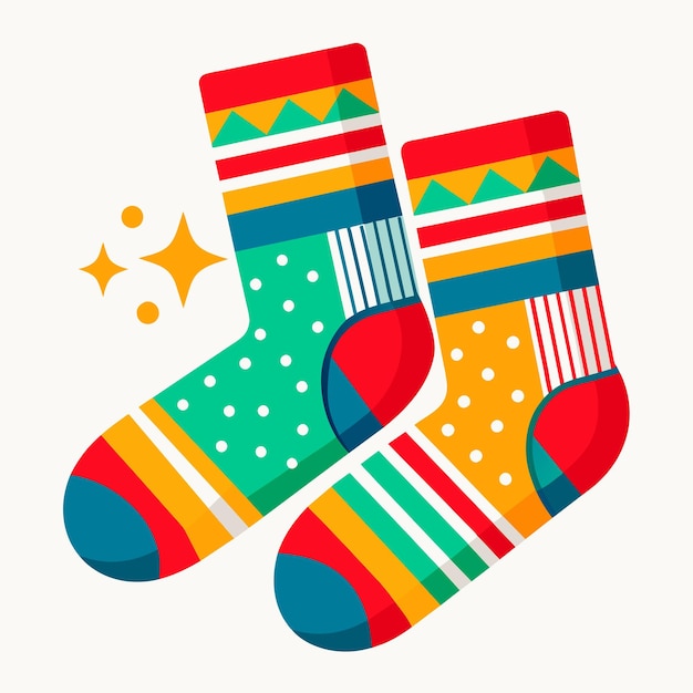 Vector socks set