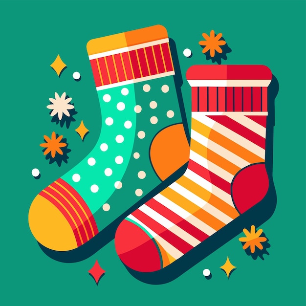 Vector socks set