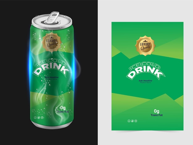 soda can label design