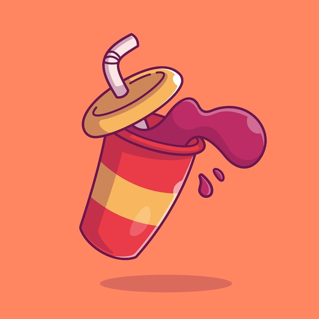 Vector soda  icon . fast food collection. food icon  isolated