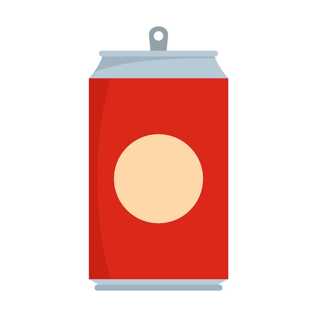 Soda icon Flat illustration of soda vector icon isolated on white background