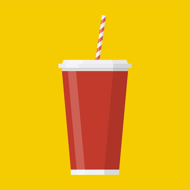 Vector soda paper cup icon