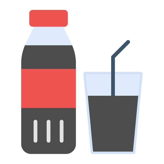 Vector soda vector illustration style