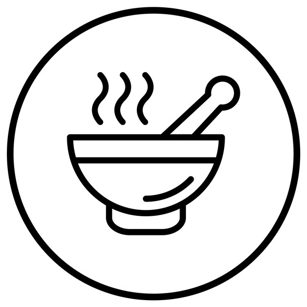 Soep Vector Icon Design Illustratie