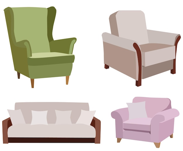 Sofa and armchair set