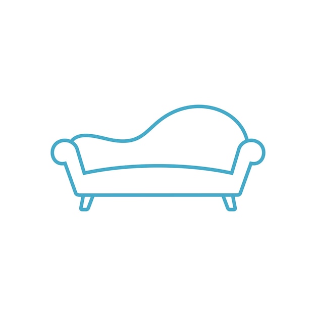 Sofa Couch Icon Vector Template Illustration Design