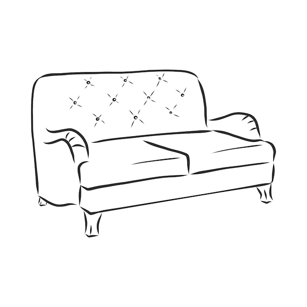 Sofa outline icon Bank silhouet Meubels voor woonkamer