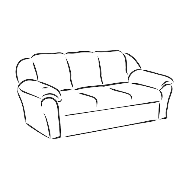 Sofa outline icon Bank silhouet Meubels voor woonkamer