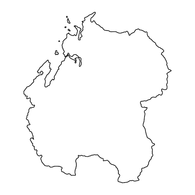 マダガスカルのソフィア地域地図 行政区画 ベクトルイラスト