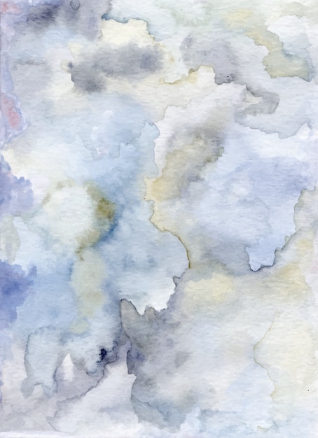 Soft blue grey abstract watercolor texture background