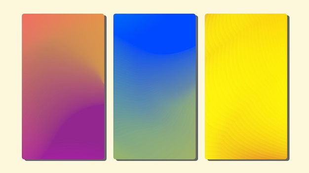 Мягкий цвет фона Современный дизайн вектора экрана для баннера Плакат Web Мягкие цветовые градиенты