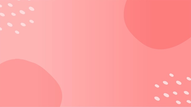 Soft and delicate pink gradient background with some ornaments of dots and shapes