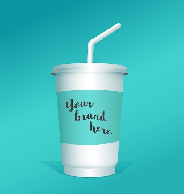 Шаблон cup soft drink