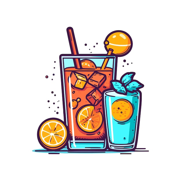 Vector 038 soft drink vector illustration