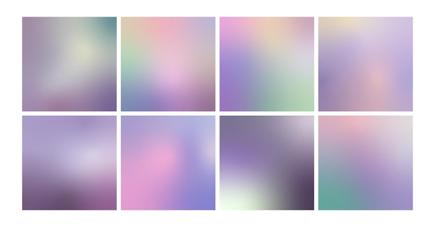 ベクトル ソフト グラデーションの正方形の背景セット紫の色のベクトルの背景