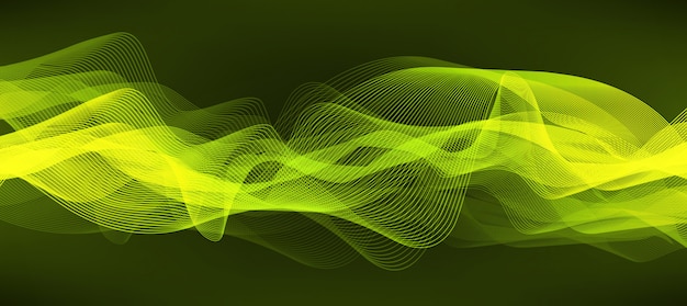 Soft Green Sound Wave background