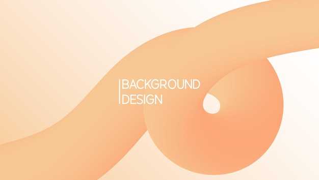 soft orange color fluid background design