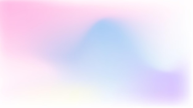 Soft pastel vector gradient background with a soothing blend of pink and blue unicorn