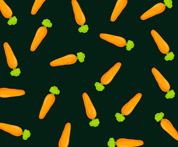 Soft patterned background with carrot veggie illustration set fruit pattern vegetable cute backdrop