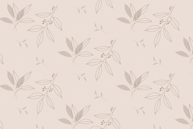 Vector soft pink floral pattern