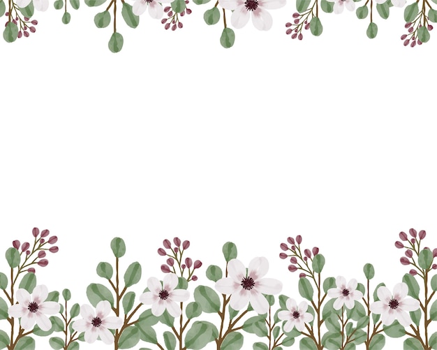 Soft pink floral on white background