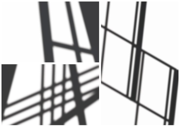 Vector soft shadows set