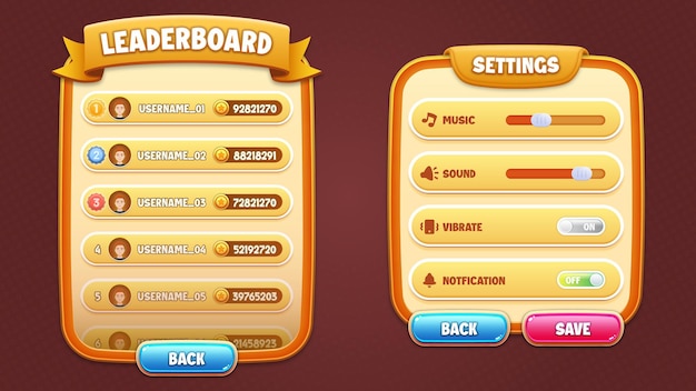 Final game leaderboard editable template  Leaderboard banner, Game ui  design, Game design