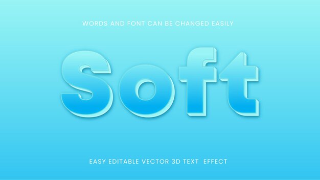 Soft vector editable text design